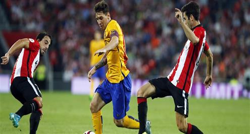 بلباو يحرج برشلونة برباعية مهينة في السوبر الأسباني.. فيديو